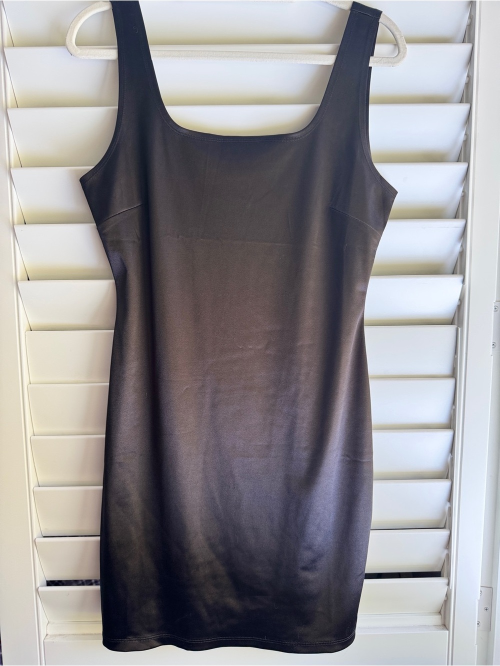 iris Black Mini Tank Sheath Dress